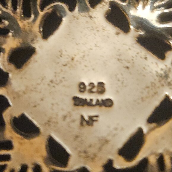 STERLING SILVER VINTAGE MARCASITE BROOCH - Picture 3 of 7